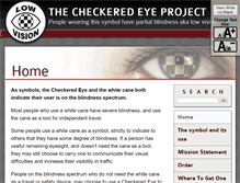 Tablet Screenshot of checkeredeye.com